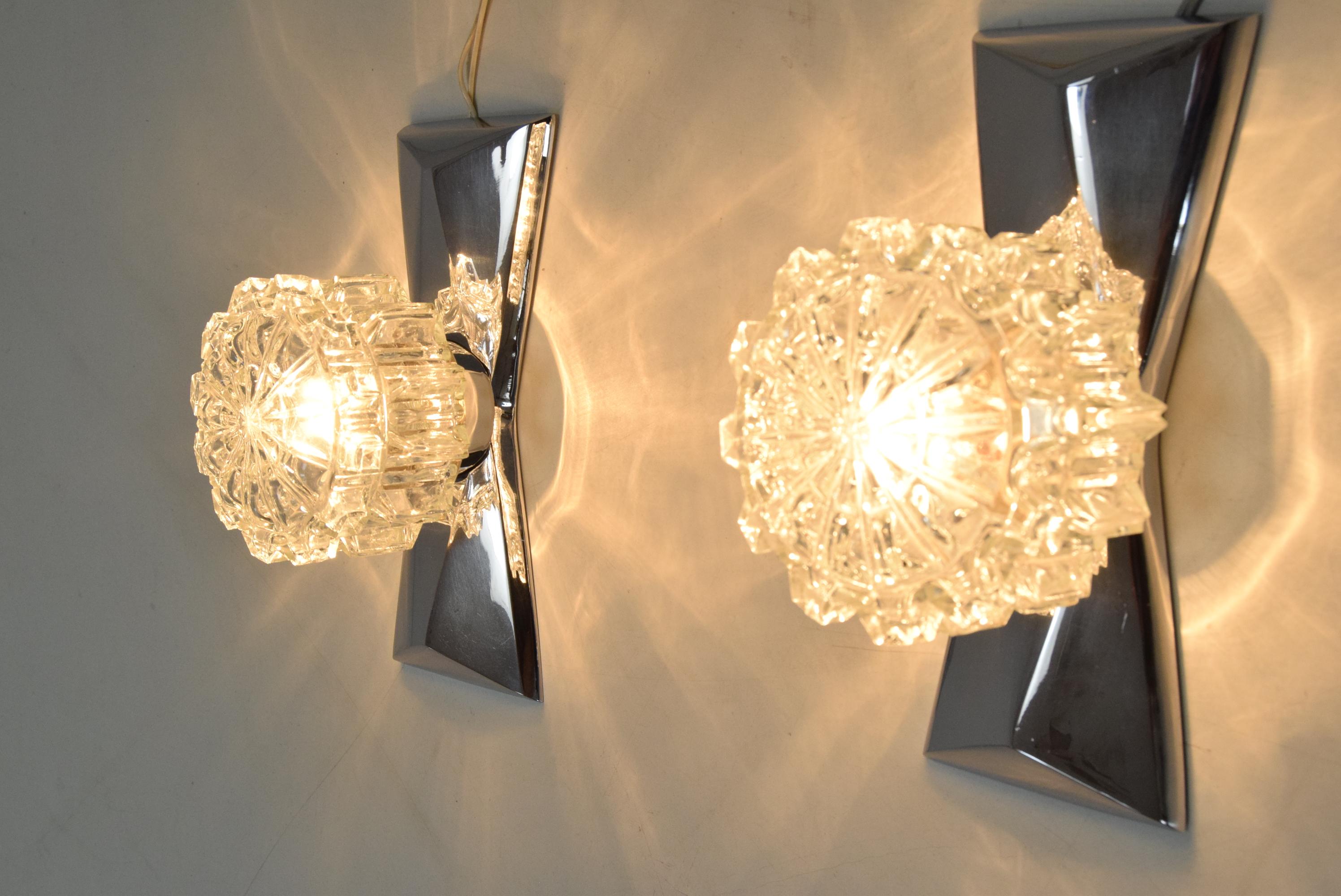 Pair of Mid-Century Wall Lamps, by Hemi, Sweden, 1960's For Sale 3