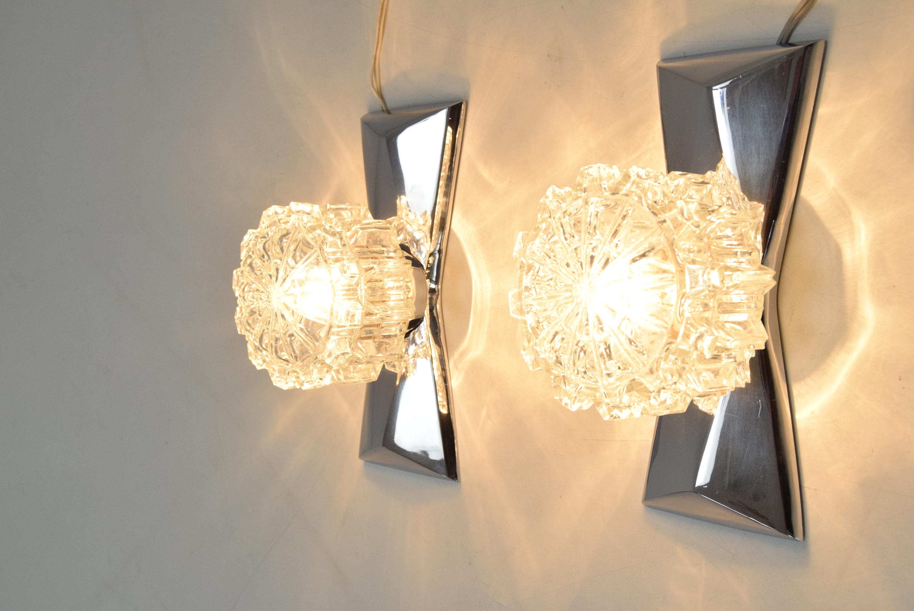 Pair of Mid-Century Wall Lamps, by Hemi, Sweden, 1960's For Sale 4