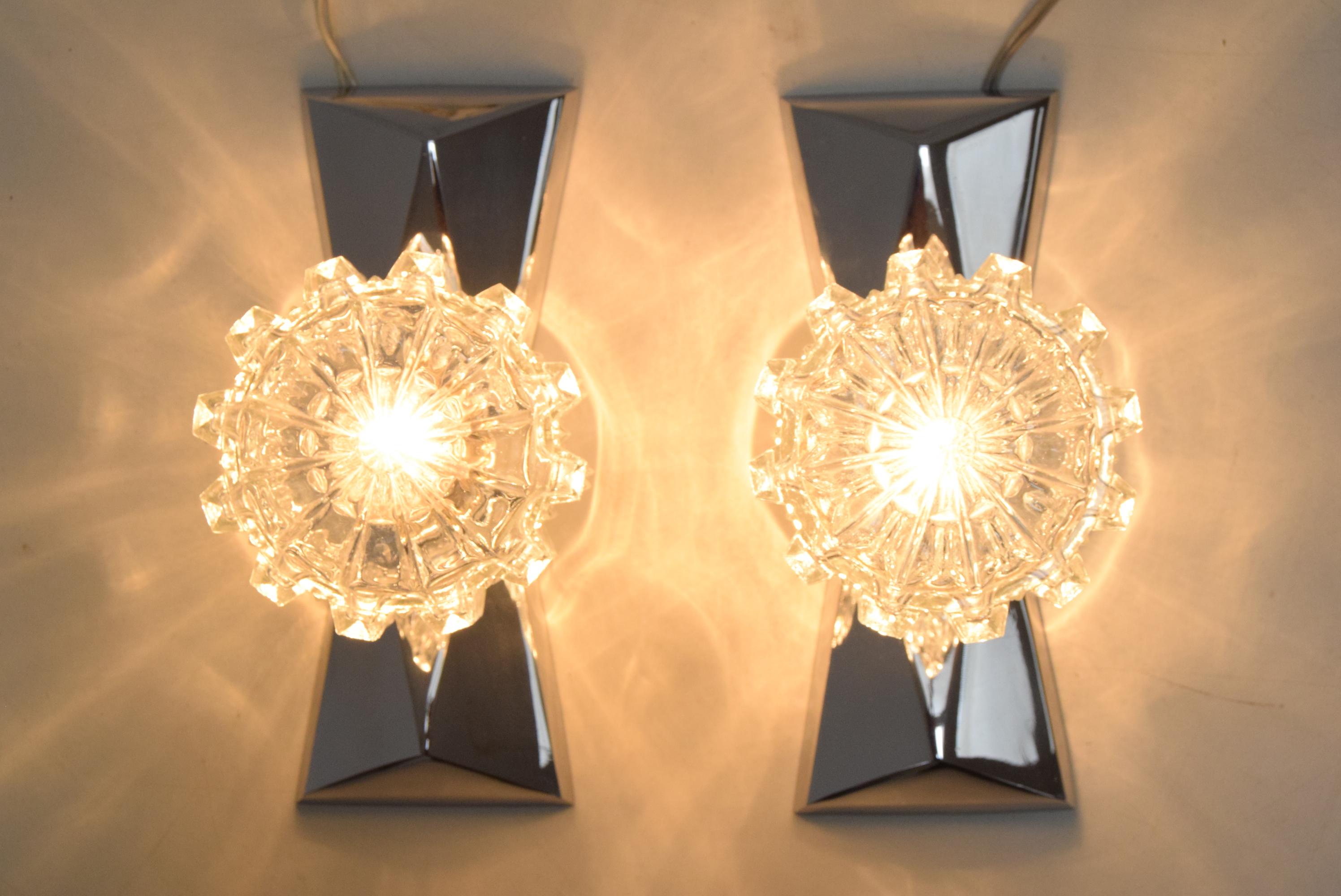 Pair of Mid-Century Wall Lamps, by Hemi, Sweden, 1960's For Sale 5