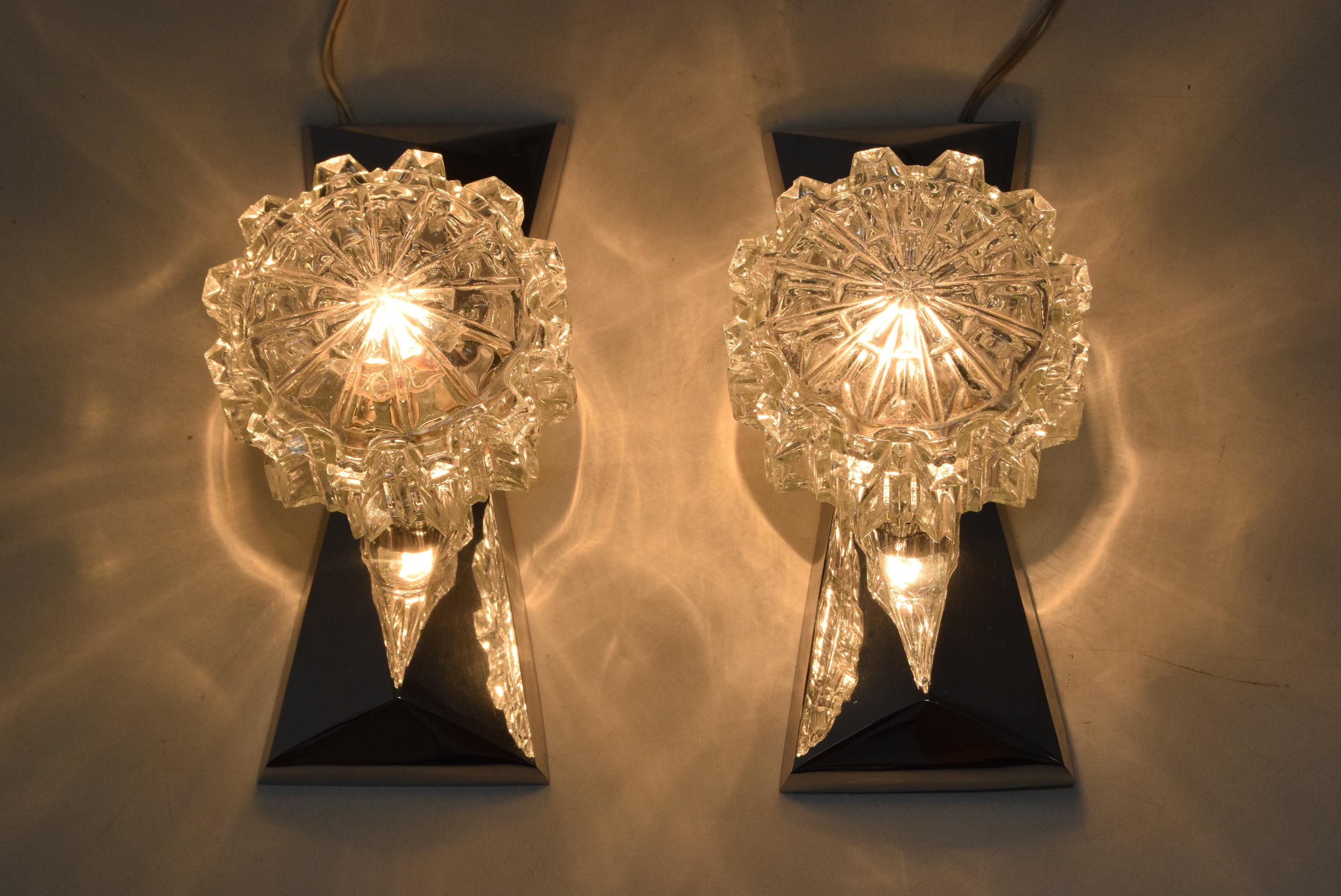 Pair of Mid-Century Wall Lamps, by Hemi, Sweden, 1960's For Sale 6