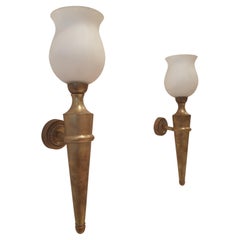Pair of Mid Century wallights attrib to Jean Perzel