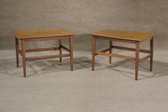 Pair of Mid-Century Walnut End Tables