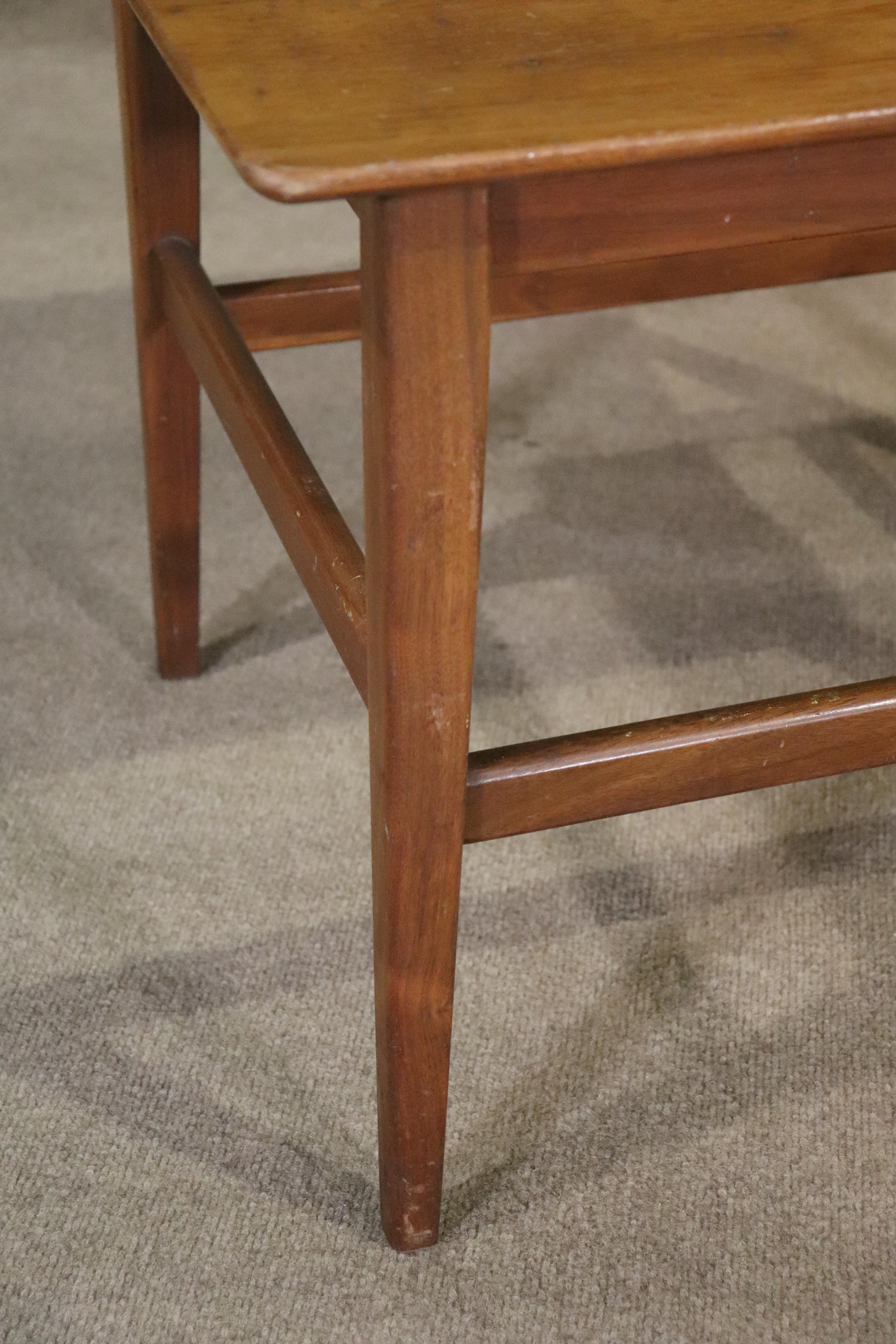 Pair of Mid-Century Walnut End Tables For Sale 3