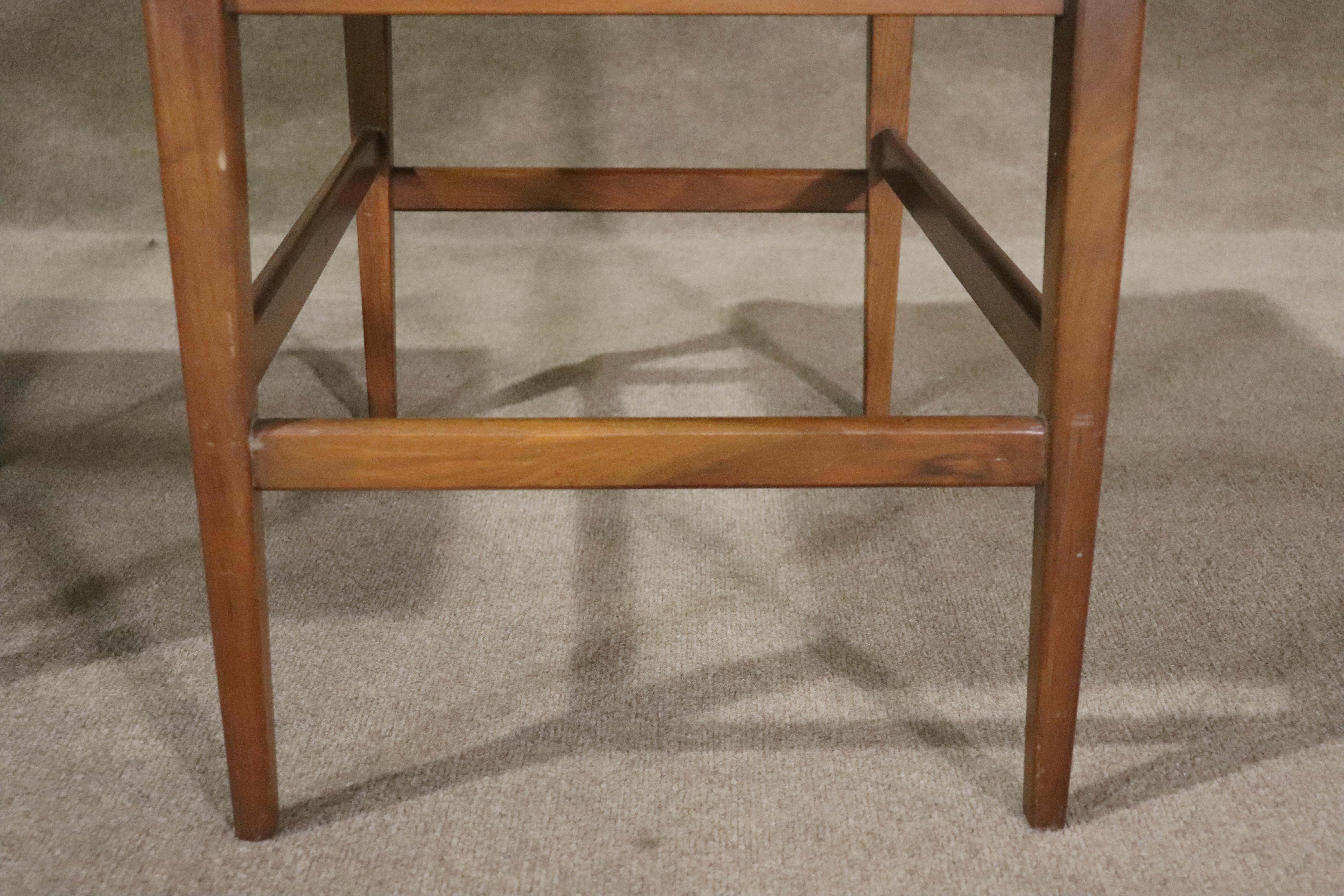 Pair of Mid-Century Walnut End Tables For Sale 4