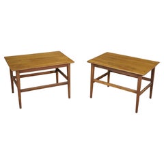 Vintage Pair of Mid-Century Walnut End Tables