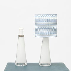 Pair of Mid-Century White Glass Table Lamps by Carl Fagerlund for Orrefors