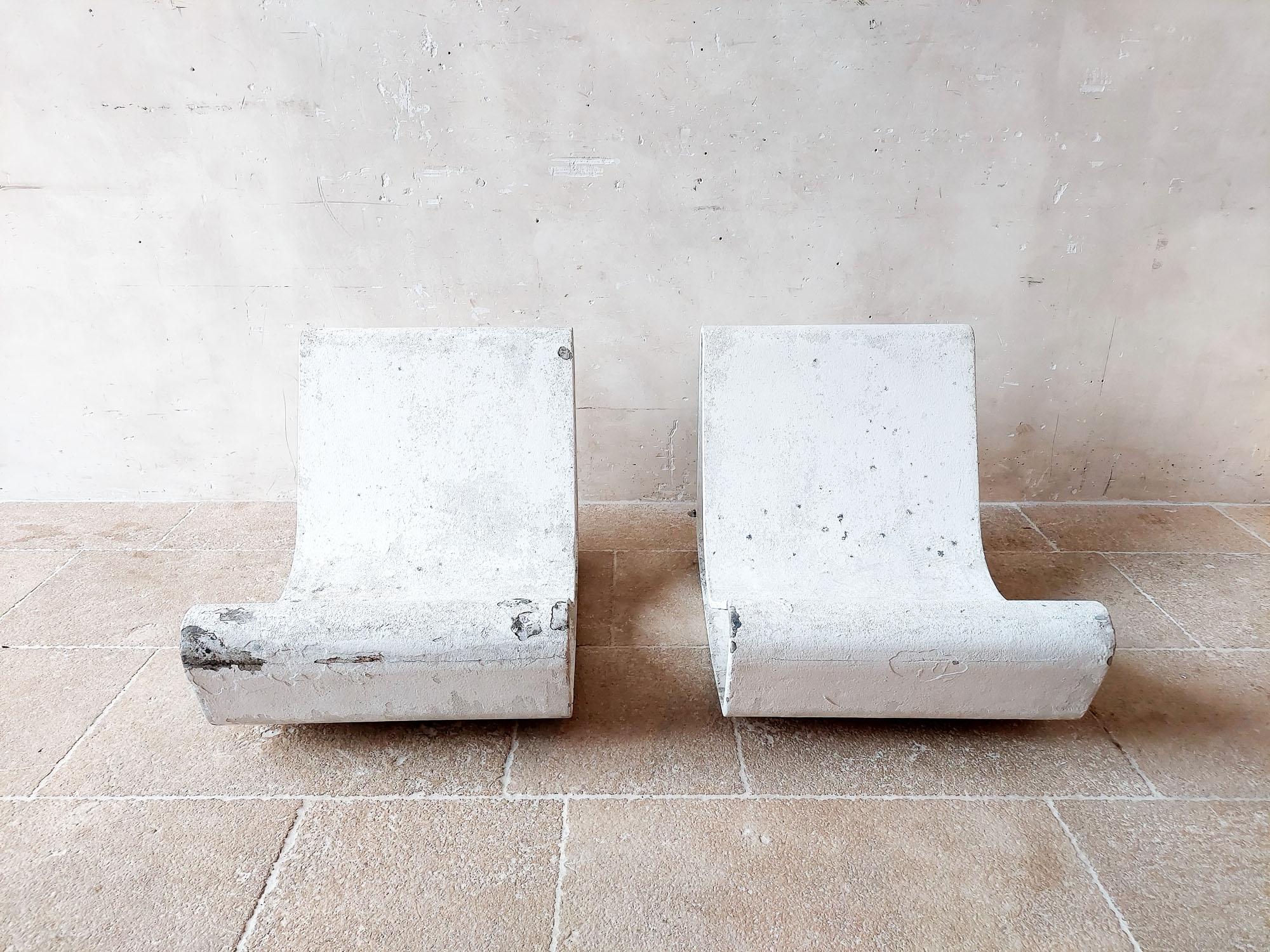 Ein Paar Willy Guhl-Sessel aus der Mitte des Jahrhunderts 'Loop Chairs' für Eternit (Schweizerisch) im Angebot