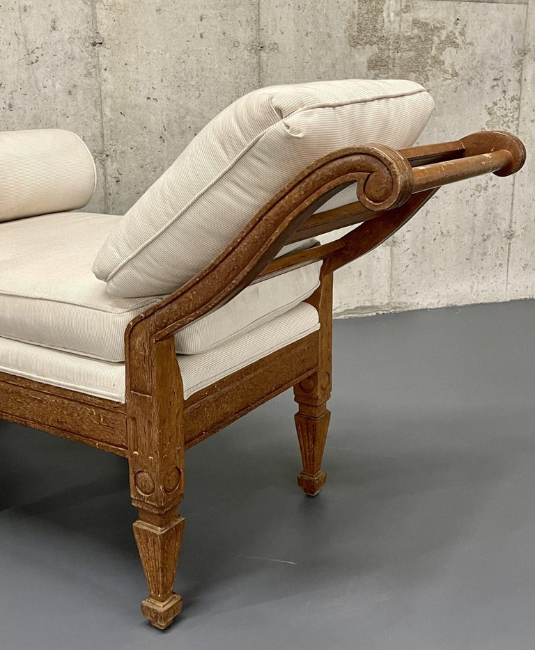 Pair of Mid Century Window Benches, Daybeds, Custom Upholstery, Pillows