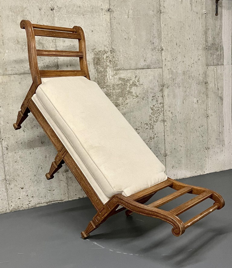 Pair of Mid Century Window Benches, Daybeds, Custom Upholstery, Pillows