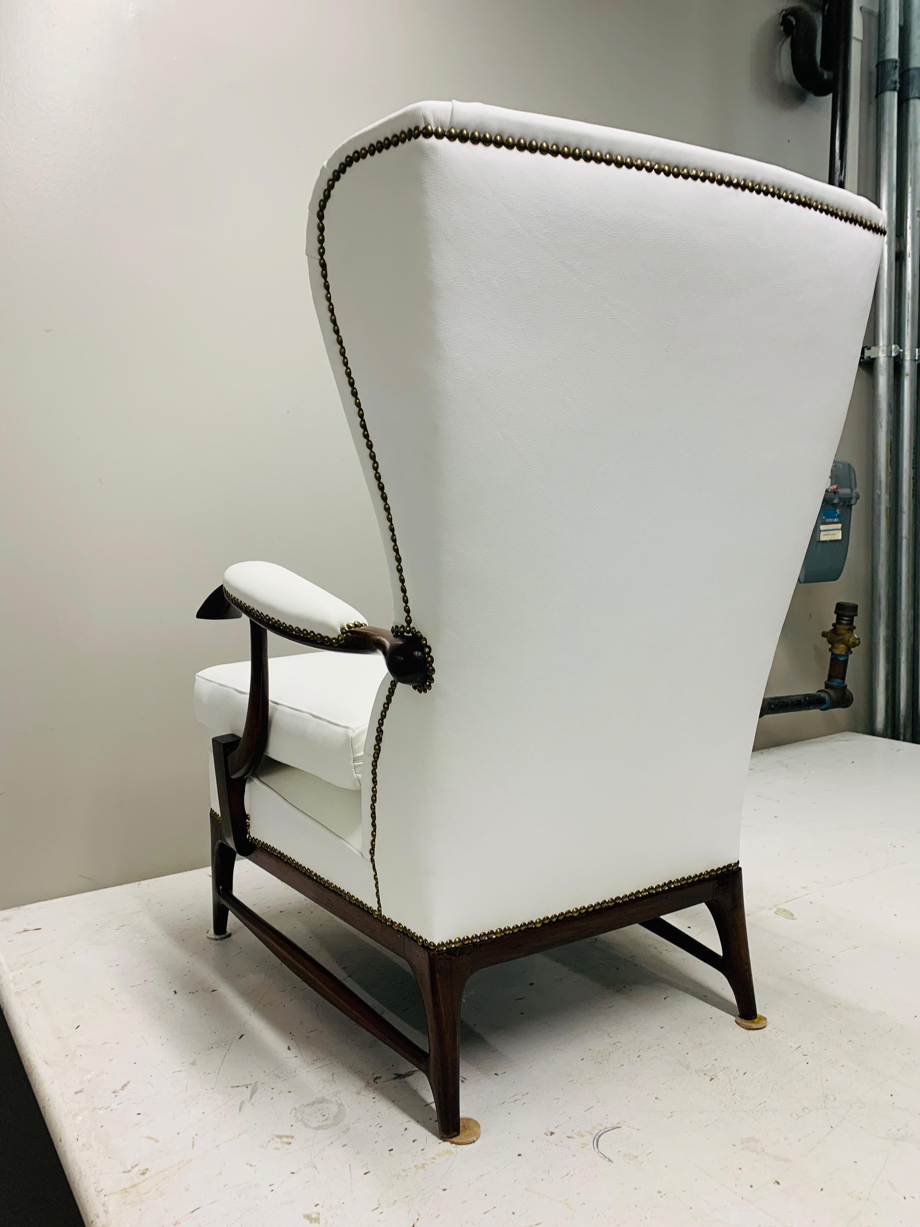 Pair of Mid-Century Wingback Arm Chairs, by Paolo Buffa 2