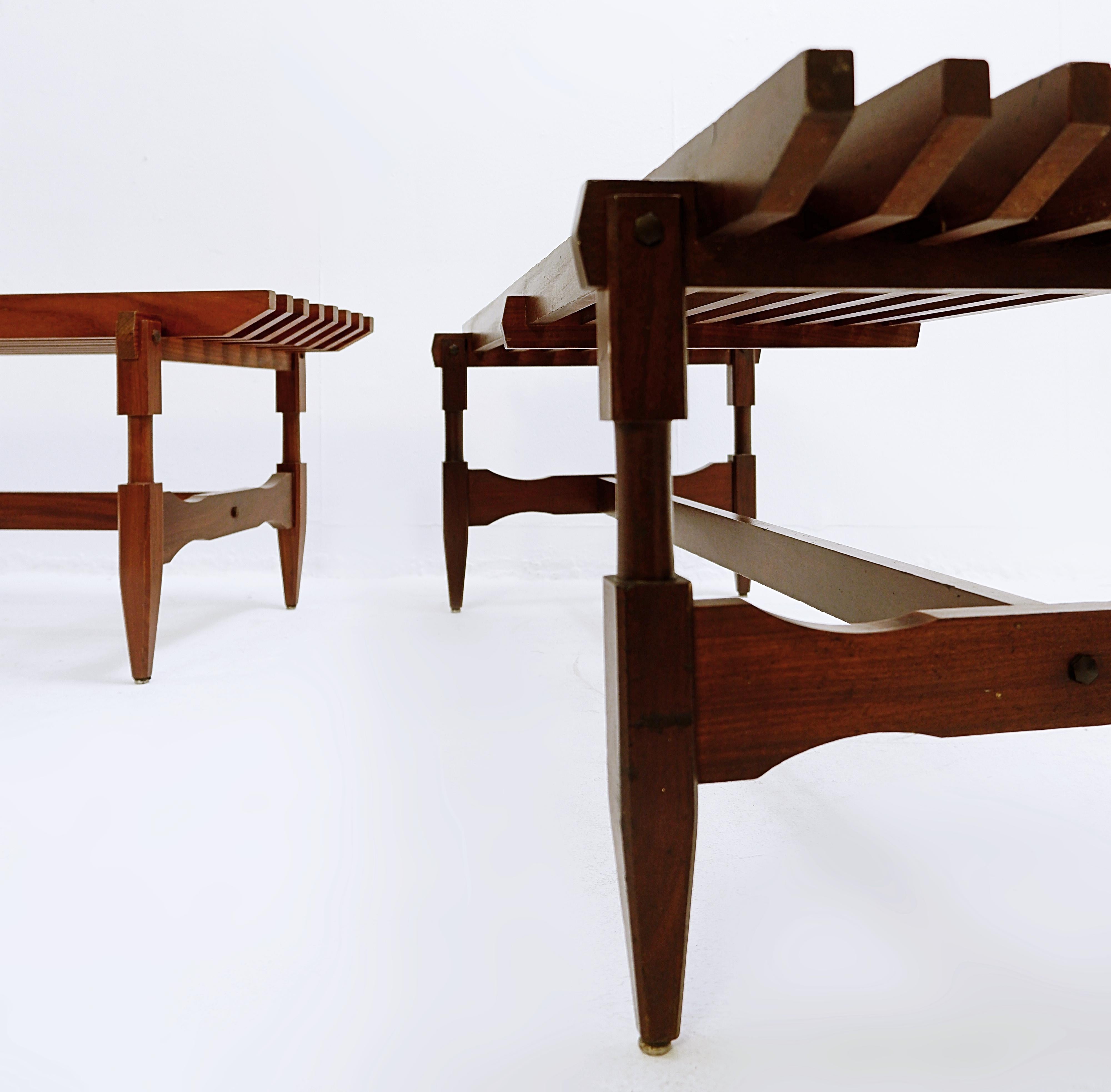 20th Century Pair of Mid-century wood Bench by Ico & Luisa Parisi - 1950s For Sale