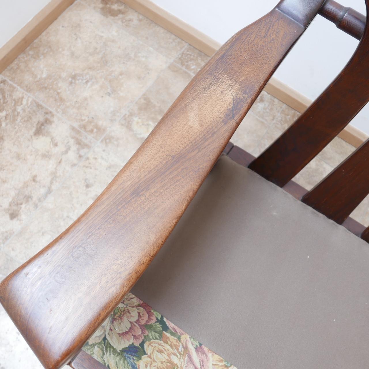 Pair of Mid-Century Wooden Dutch Armchairs 3