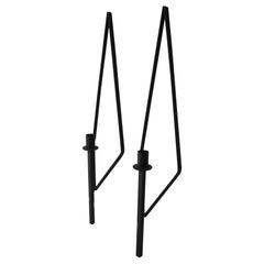 Pair of Mid Century  Wrought Iron Sconces after Paul McCobb