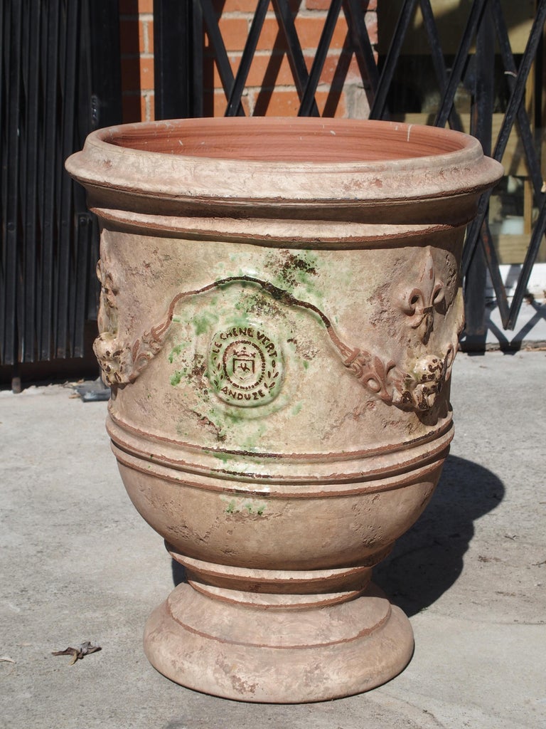 Pair of Mid Sized Distressed Terra Cotta Planters from ...