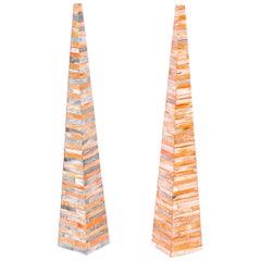 Pair of Midcentury Anglo-Indian Obelisks