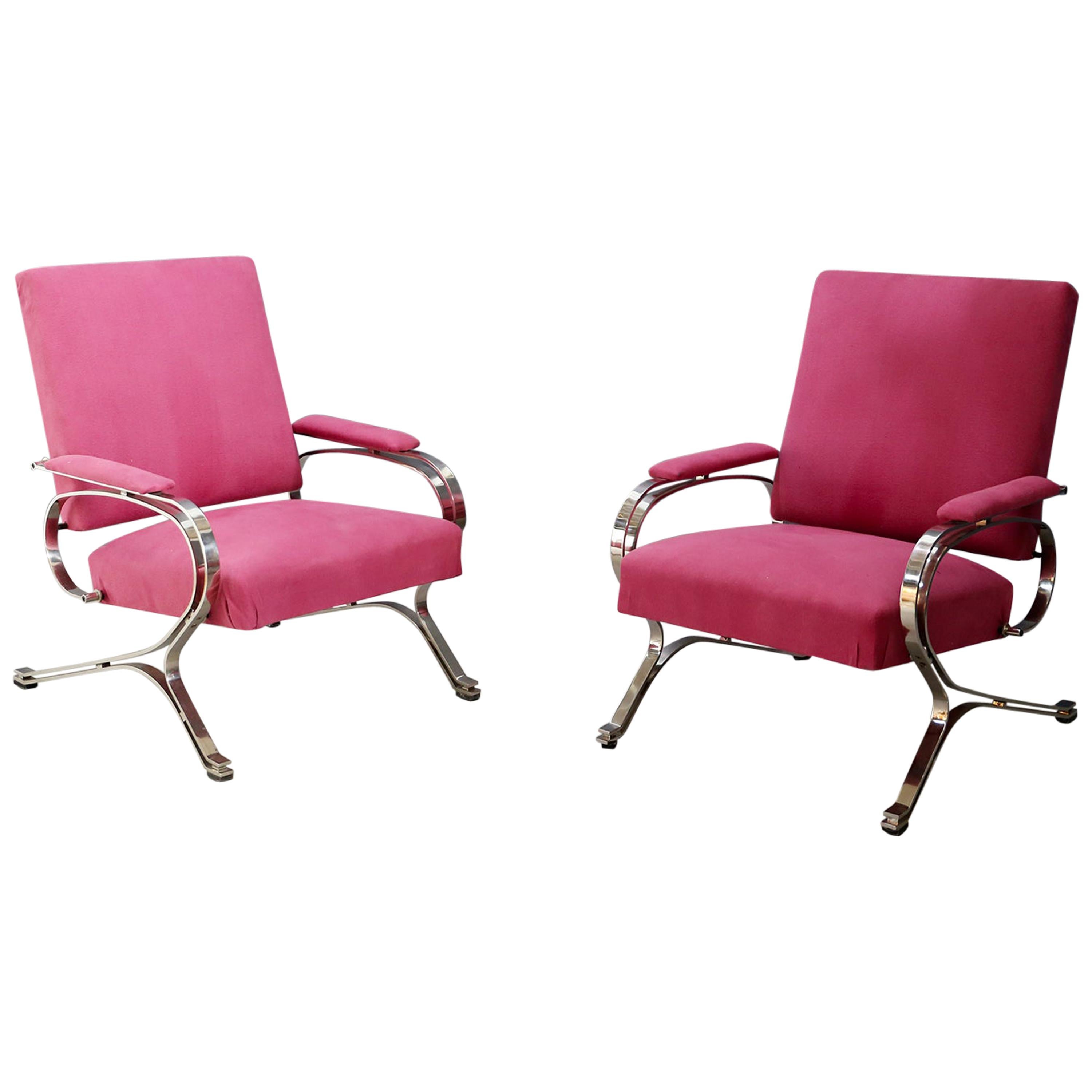 Pair of Midcentury armchair "Micaela" by Gianni Moscatelli for Formanova, 1970s