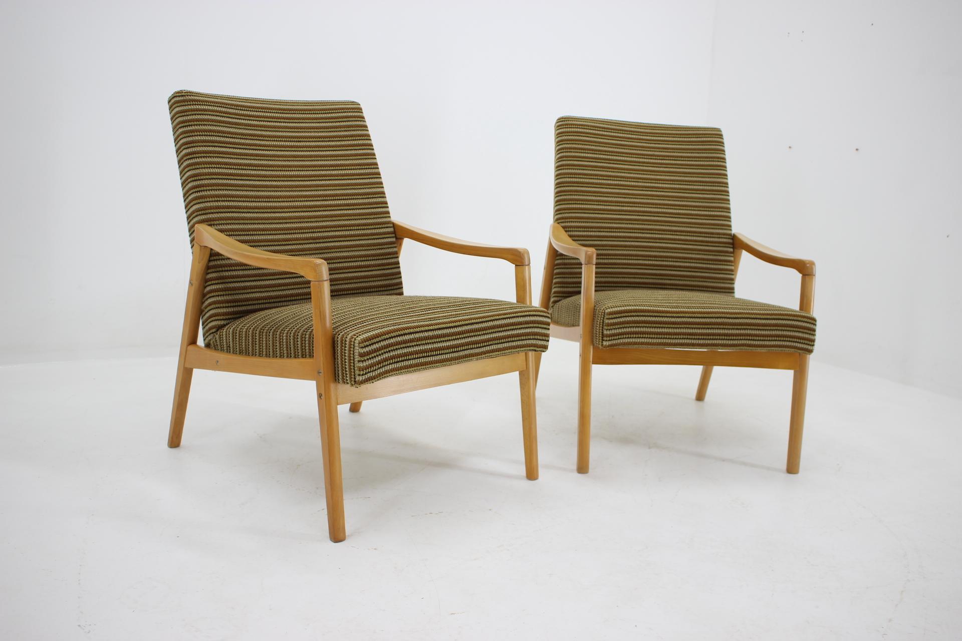 Mid-Century Modern Pair of Midcentury Armchairs, 1960s