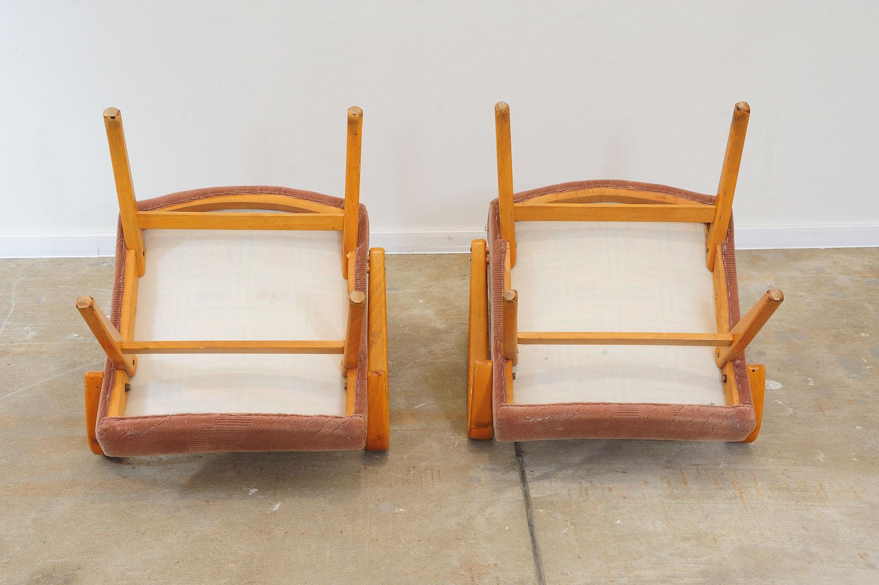  Pair of midcentury armchairs by Jaroslav Šmídek, 1960´s For Sale 1