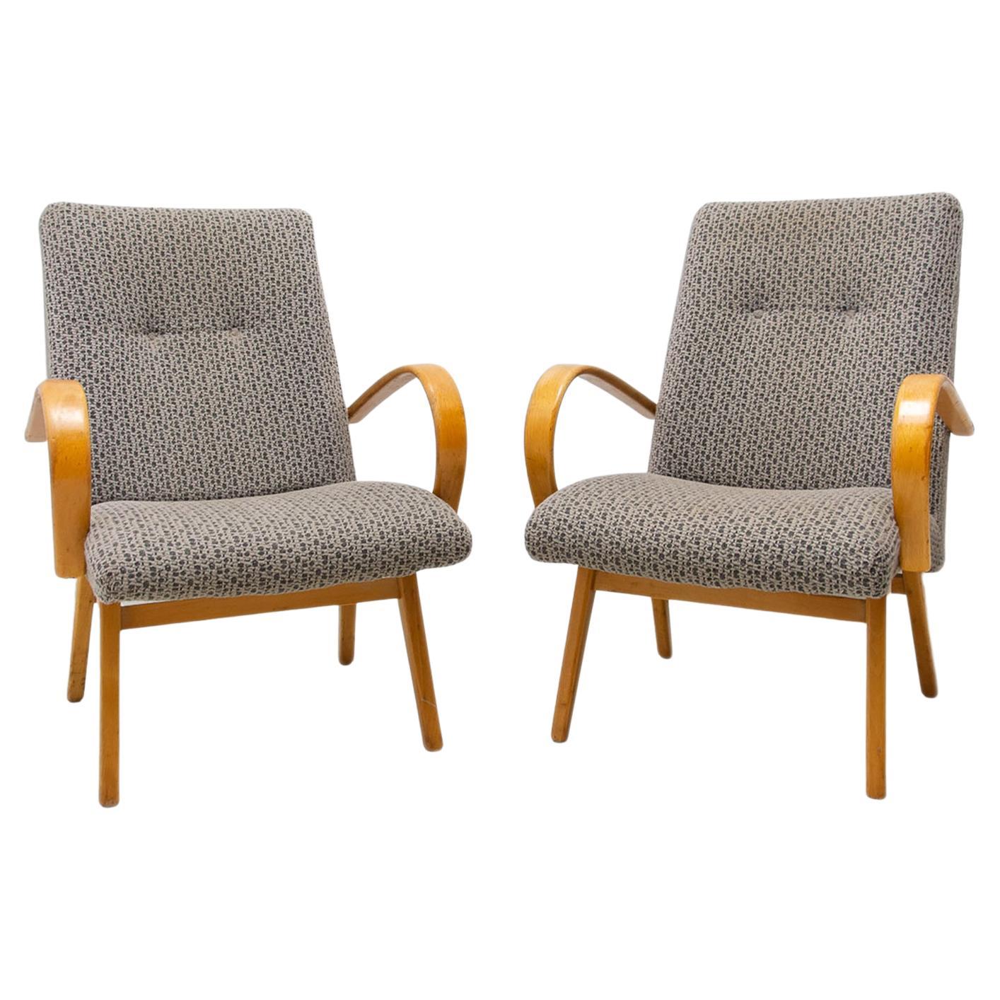 Pair of midcentury armchairs by Jaroslav Šmídek, 1960´s For Sale