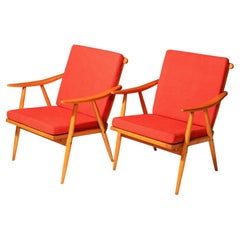 Pair of midcentury armchairs by Jaroslav Šmídek for TON, 1970´s
