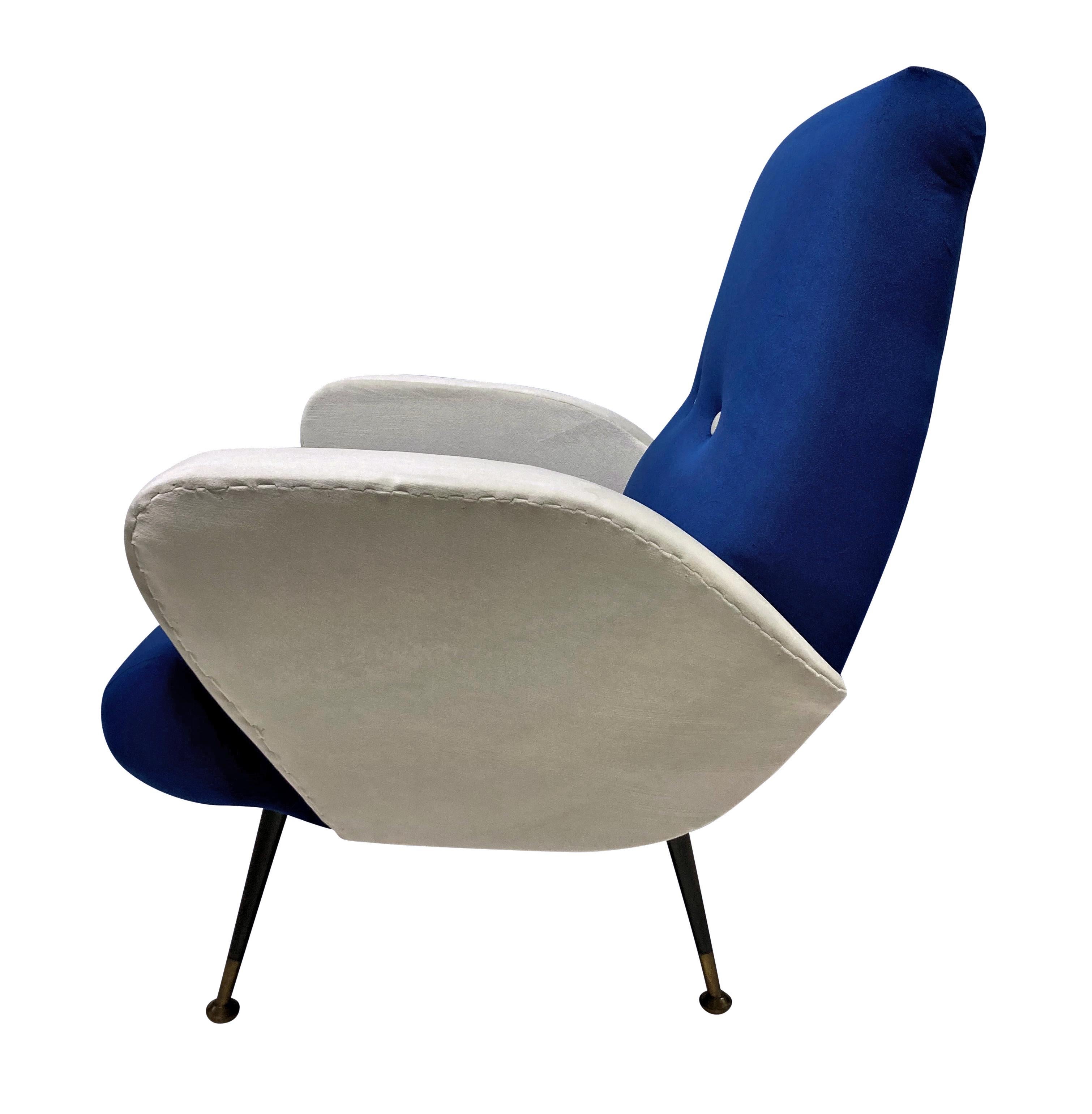 Mid-Century Modern Pair Of Midcentury Armchairs By Nino Zoncada For Sale