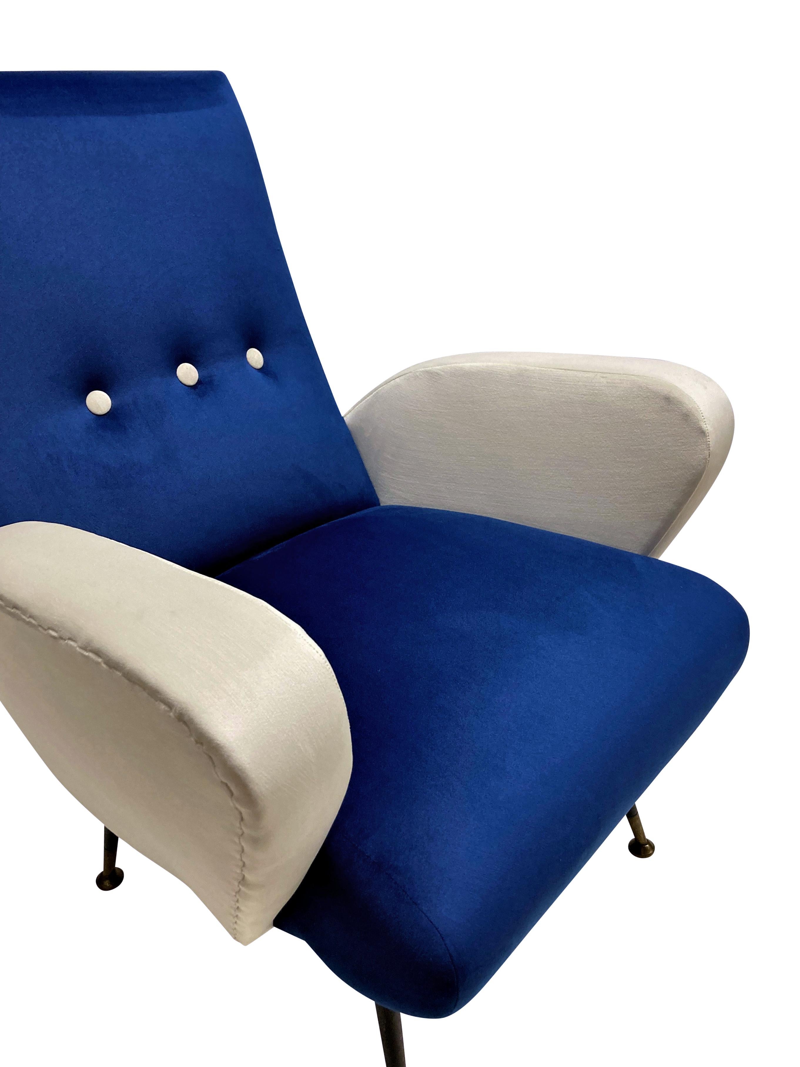 Mid-20th Century Pair Of Midcentury Armchairs By Nino Zoncada For Sale