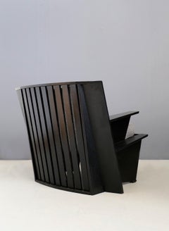 Paire de fauteuils du milieu du siècle par Umberto Riva Modèle:: Arighi pour Poltronova:: 1986