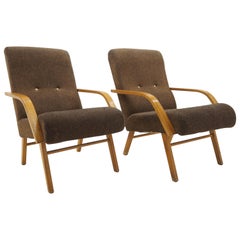 Pair of Midcentury Armchairs, Czechoslovakia, 1960s