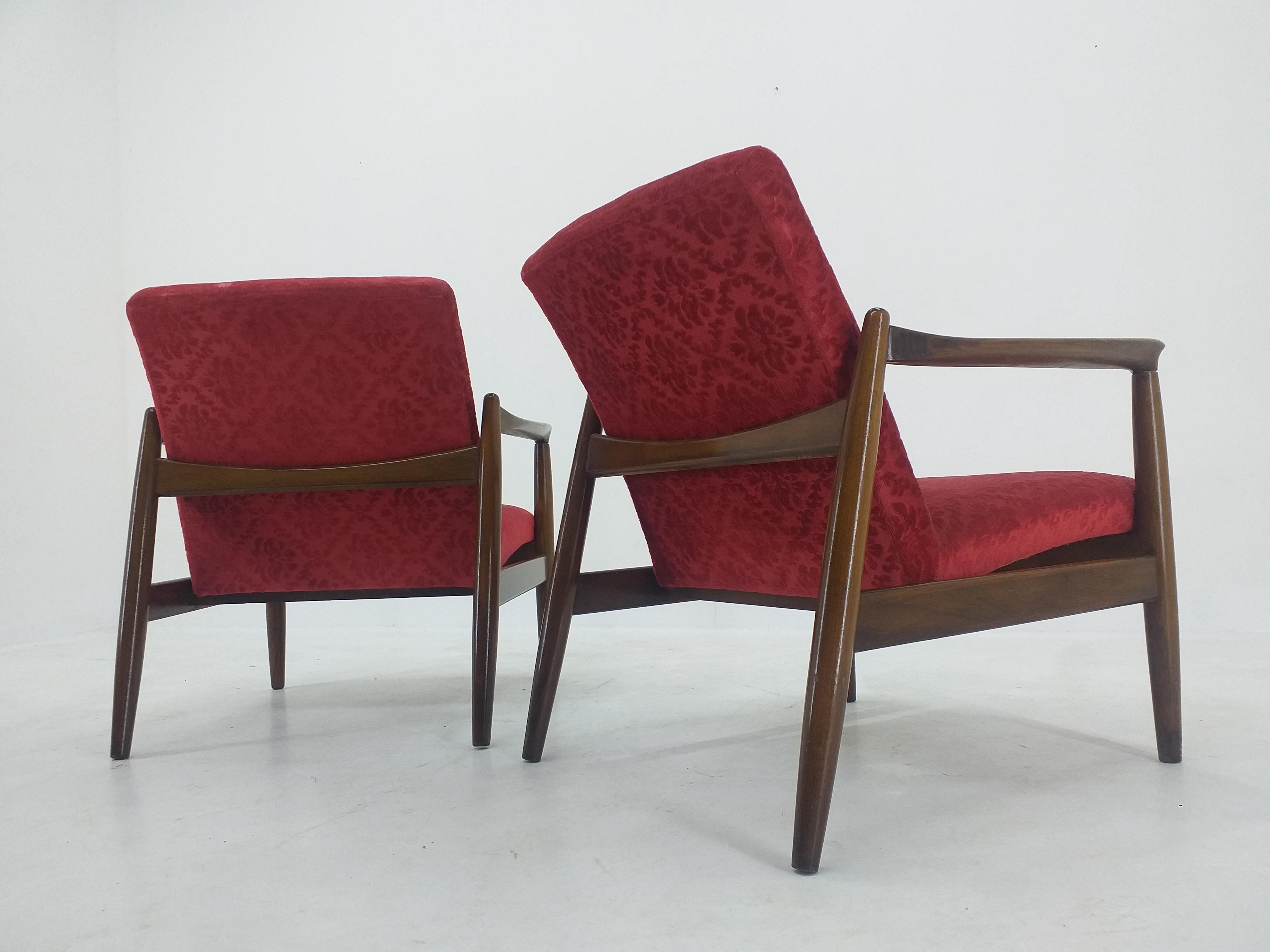 Ein Paar Sessel aus der Mitte des Jahrhunderts, Edmund Homa, 1960er Jahre im Angebot 4