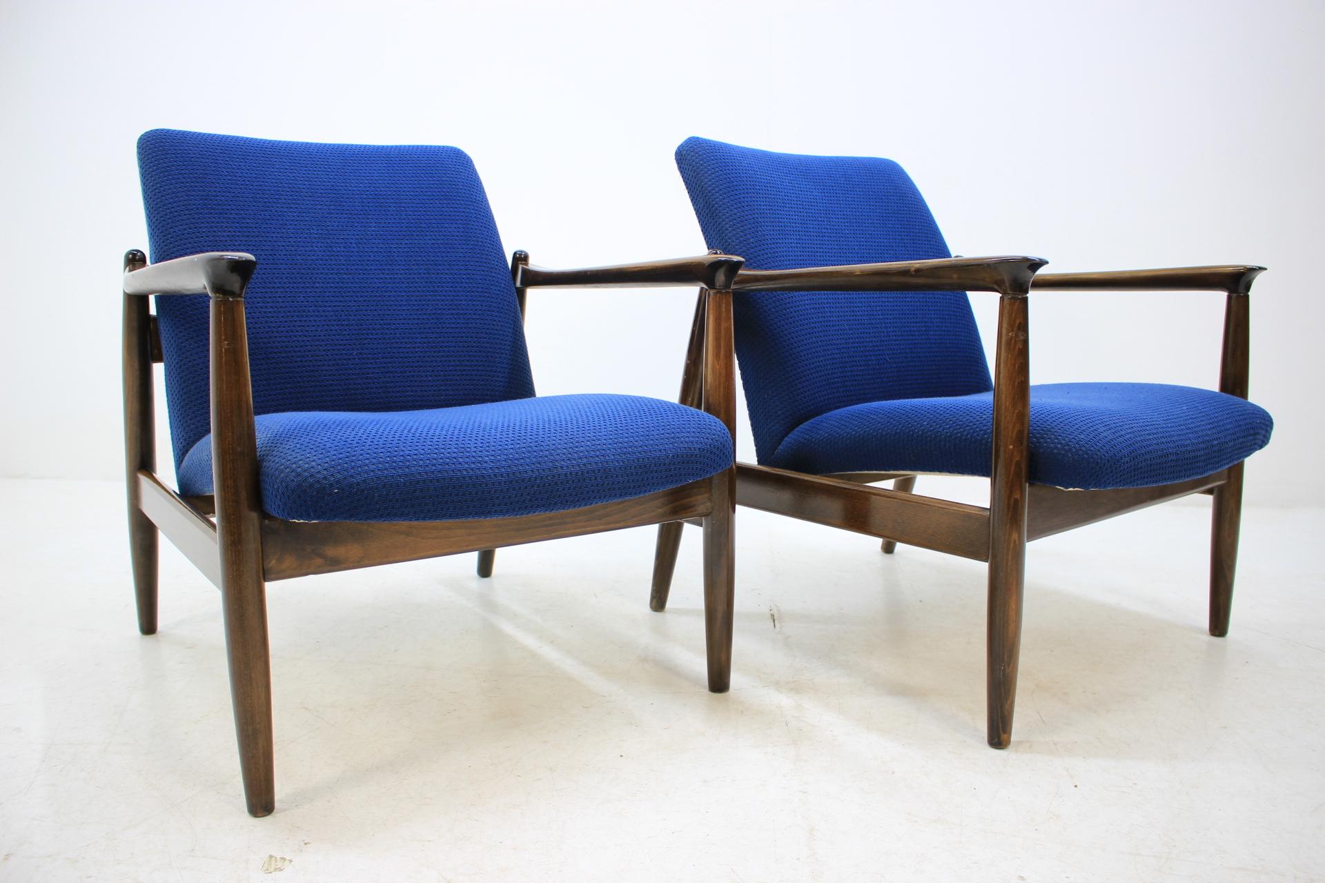 Mid-20th Century Pair of Midcentury Armchairs, Edmund Homa, 1960s