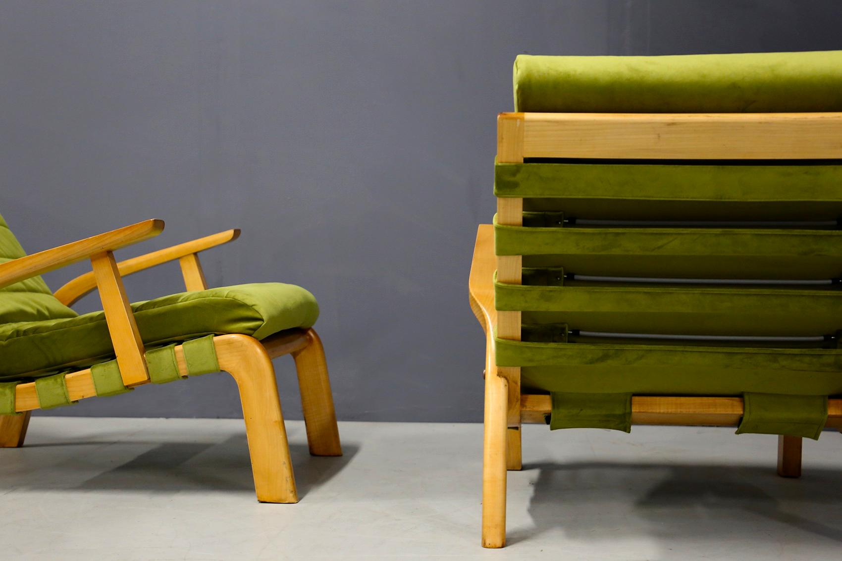 Paire de fauteuils du milieu du siècle Gustavo Pulitzer et Giorgio Lacht:: années 1930 en vente 6
