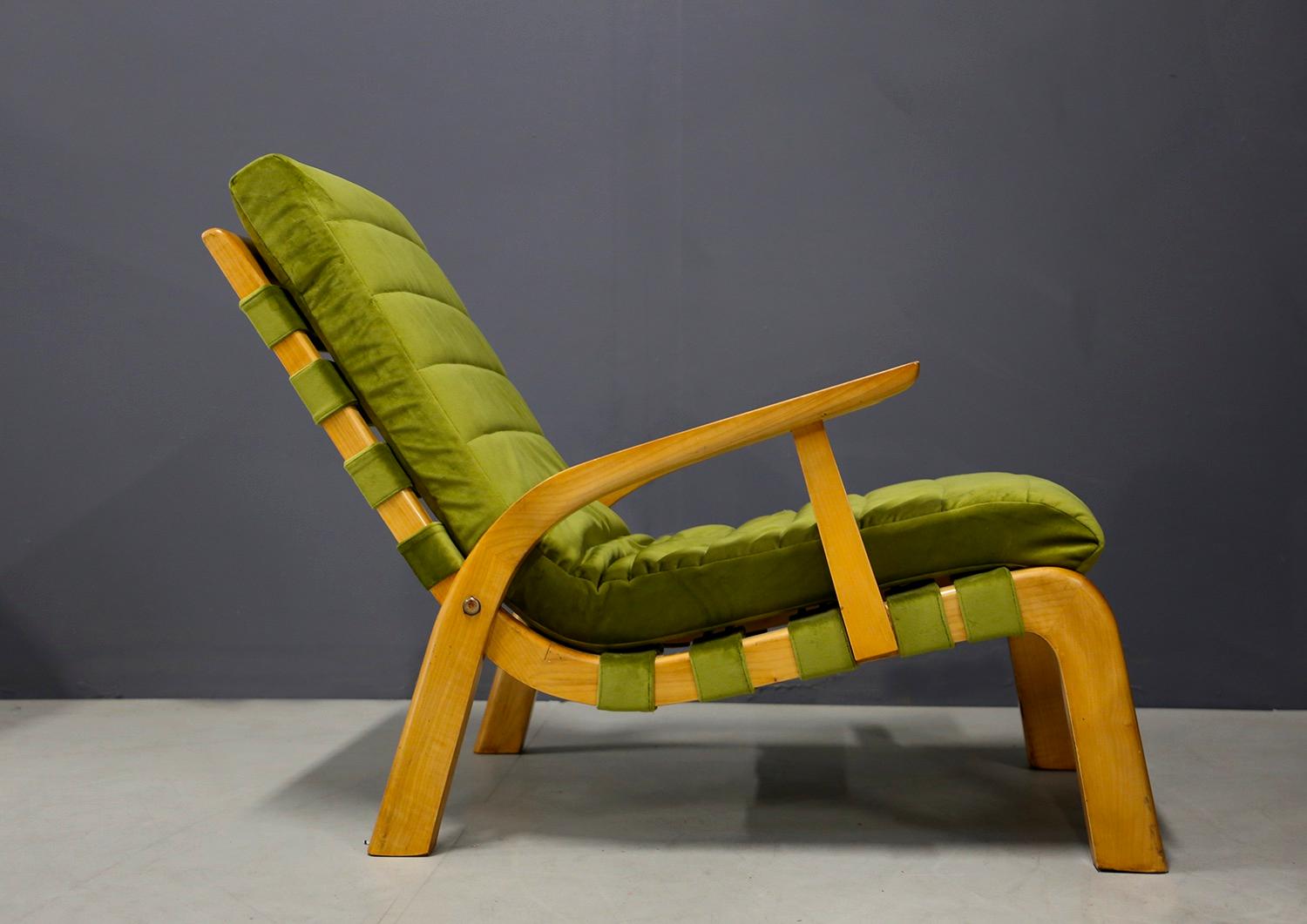 Pair of Midcentury Armchairs Gustavo Pulitzer and Giorgio Lacht, 1930s For Sale 1