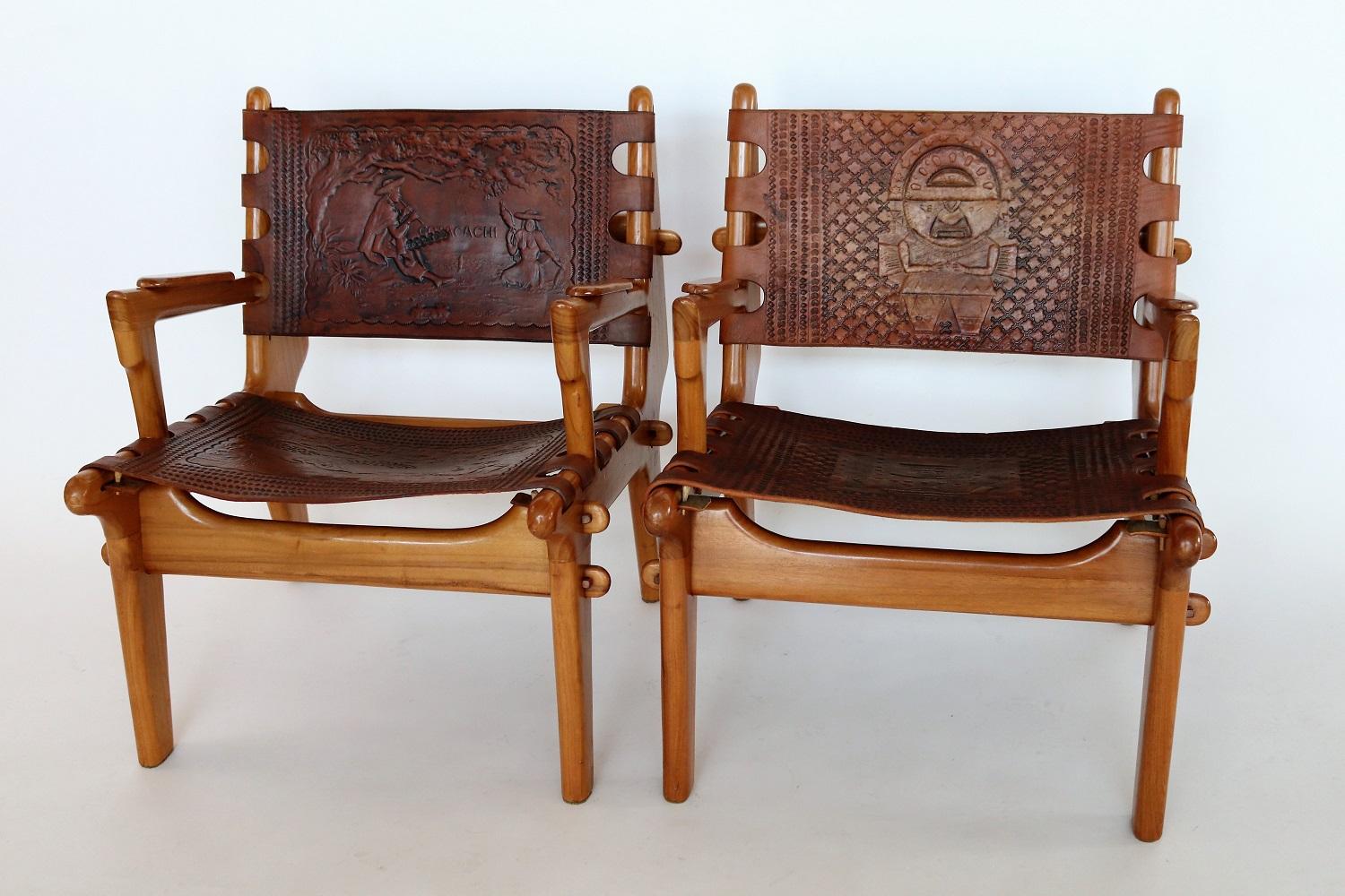 Midcentury Armchairs or Lounge Chairs by Angel Pazmino, 1960s, Set of Two In Good Condition In Morazzone, Varese