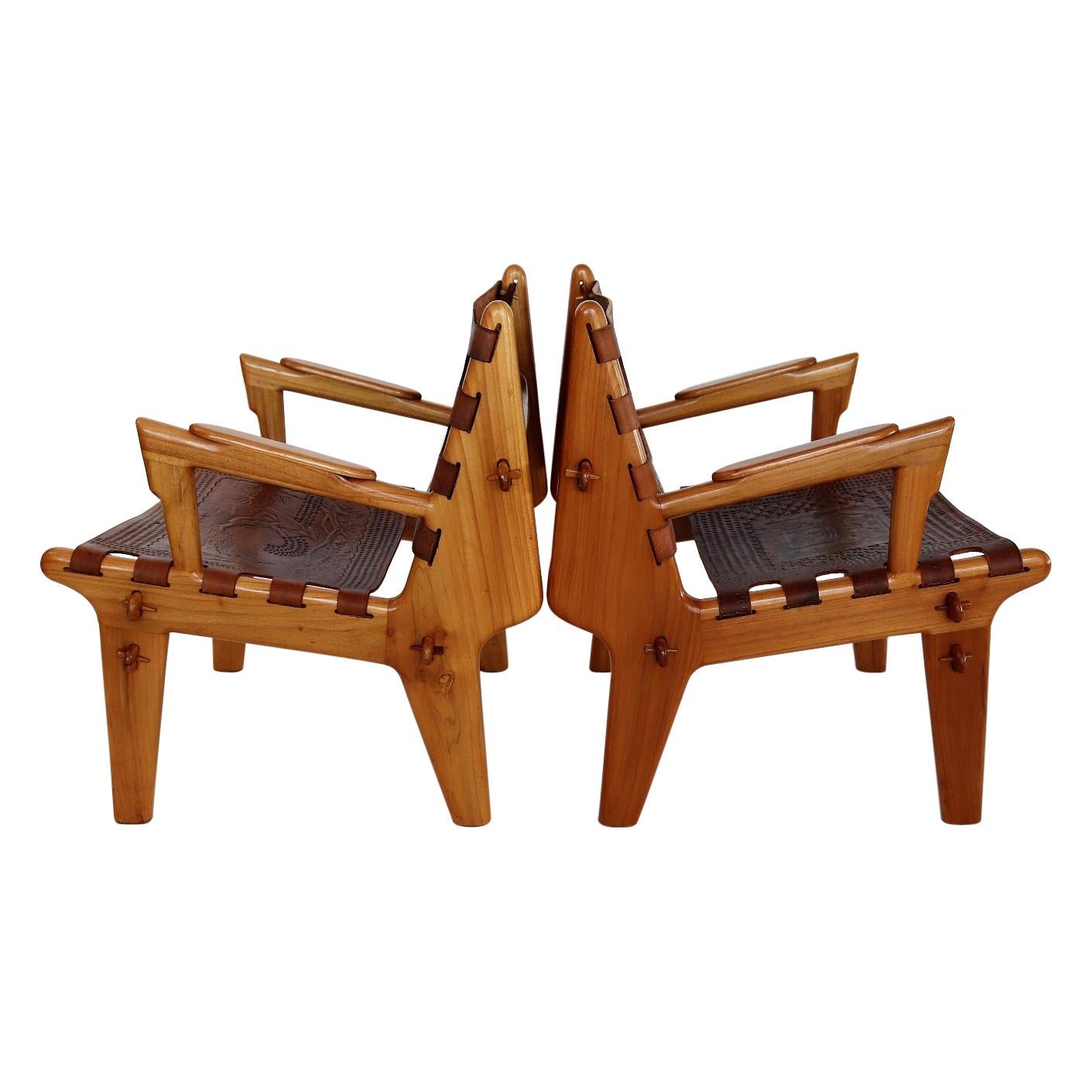 Midcentury Armchairs or Lounge Chairs by Angel Pazmino, 1960s, Set of Two
