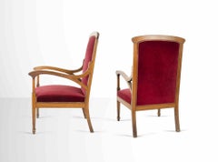 Pair of Midcentury Armchairs, Italy Mid-20th Century