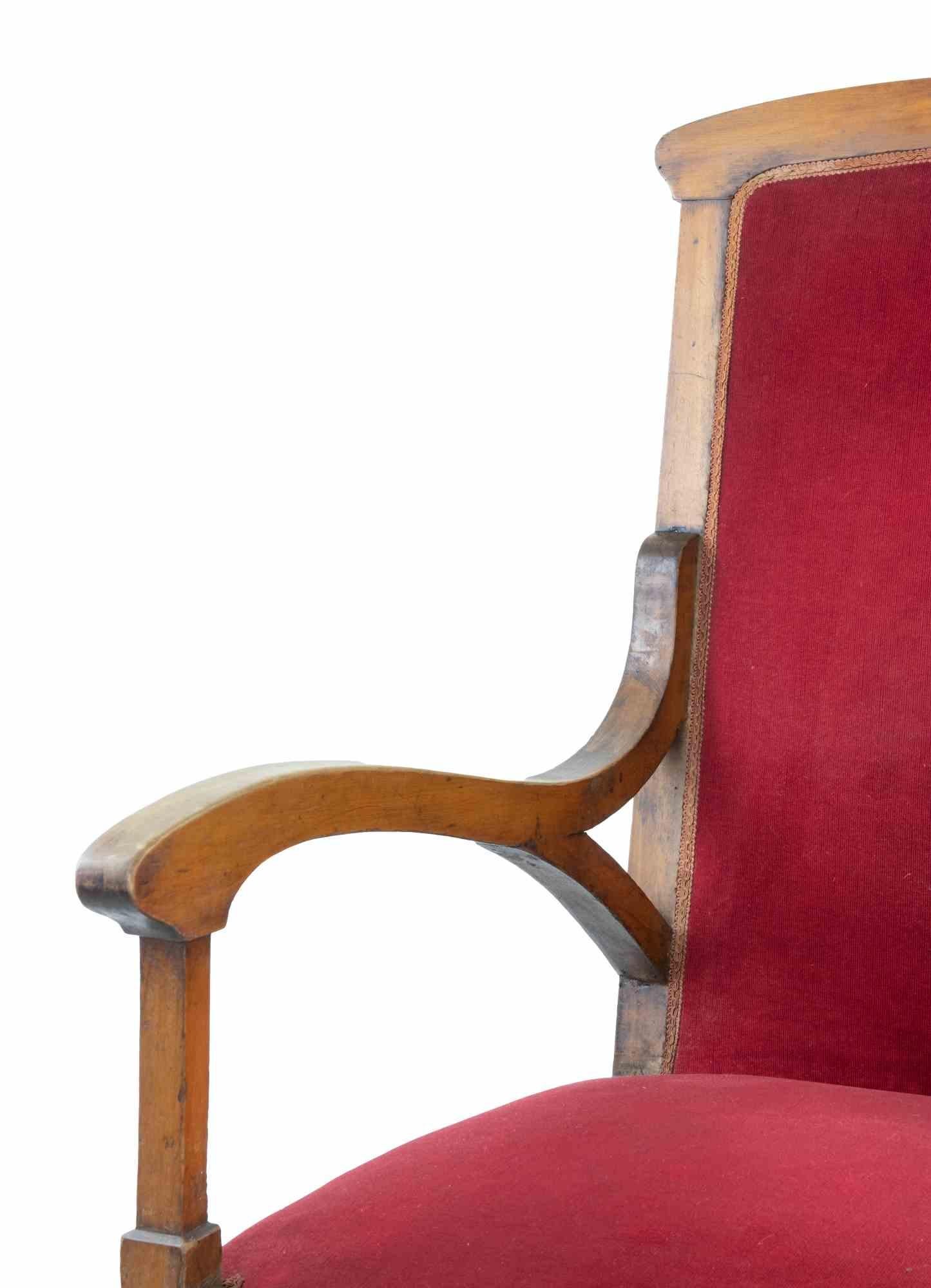 Italian Pair of Midcentury Armchairs, Italy Mid-20th Century For Sale