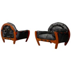 Pair of Midcentury Armchairs 'Rancero' by Luciano Frigerio, 1970s