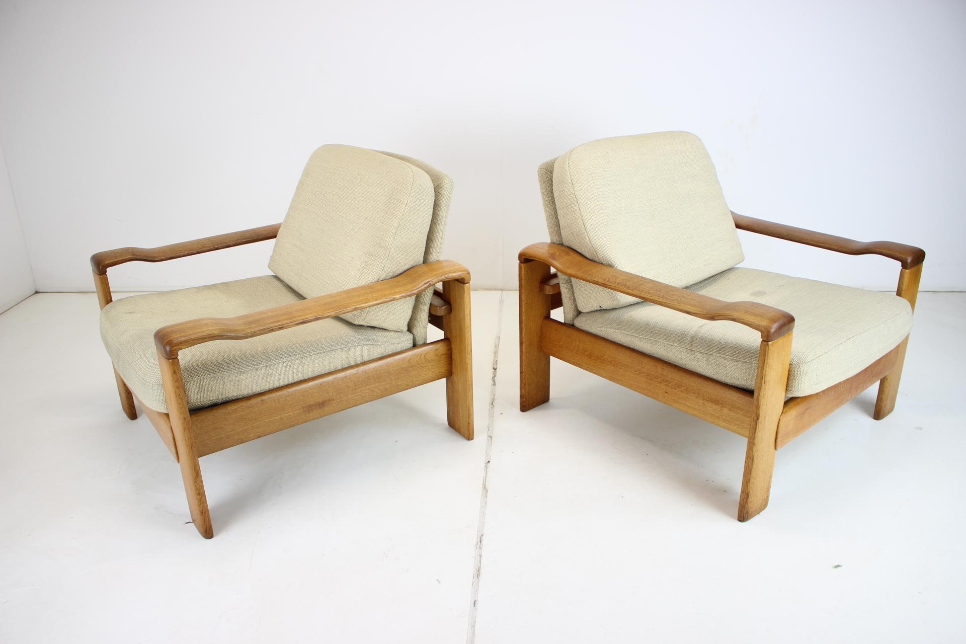 Pair of Midcentury Armchairs, Scandinavian, 1960s For Sale 4