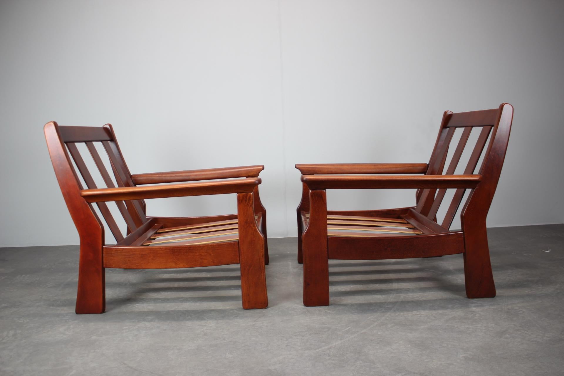 Pareja de sillones de mediados de siglo, escandinavos, años 60 en venta 3