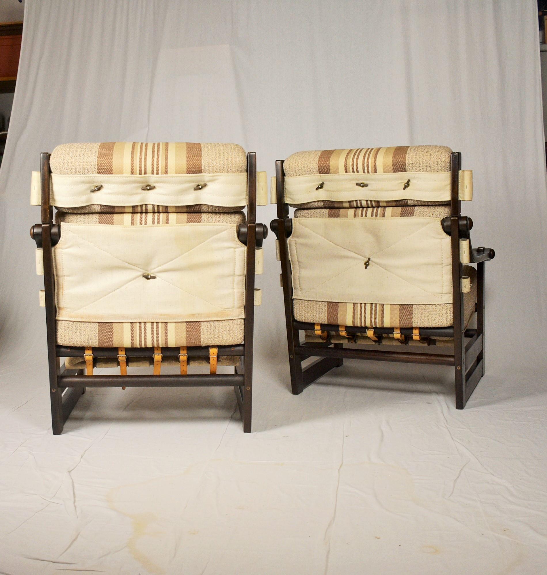 Pareja de sillones de mediados de siglo, escandinavos, años 60 en venta 5