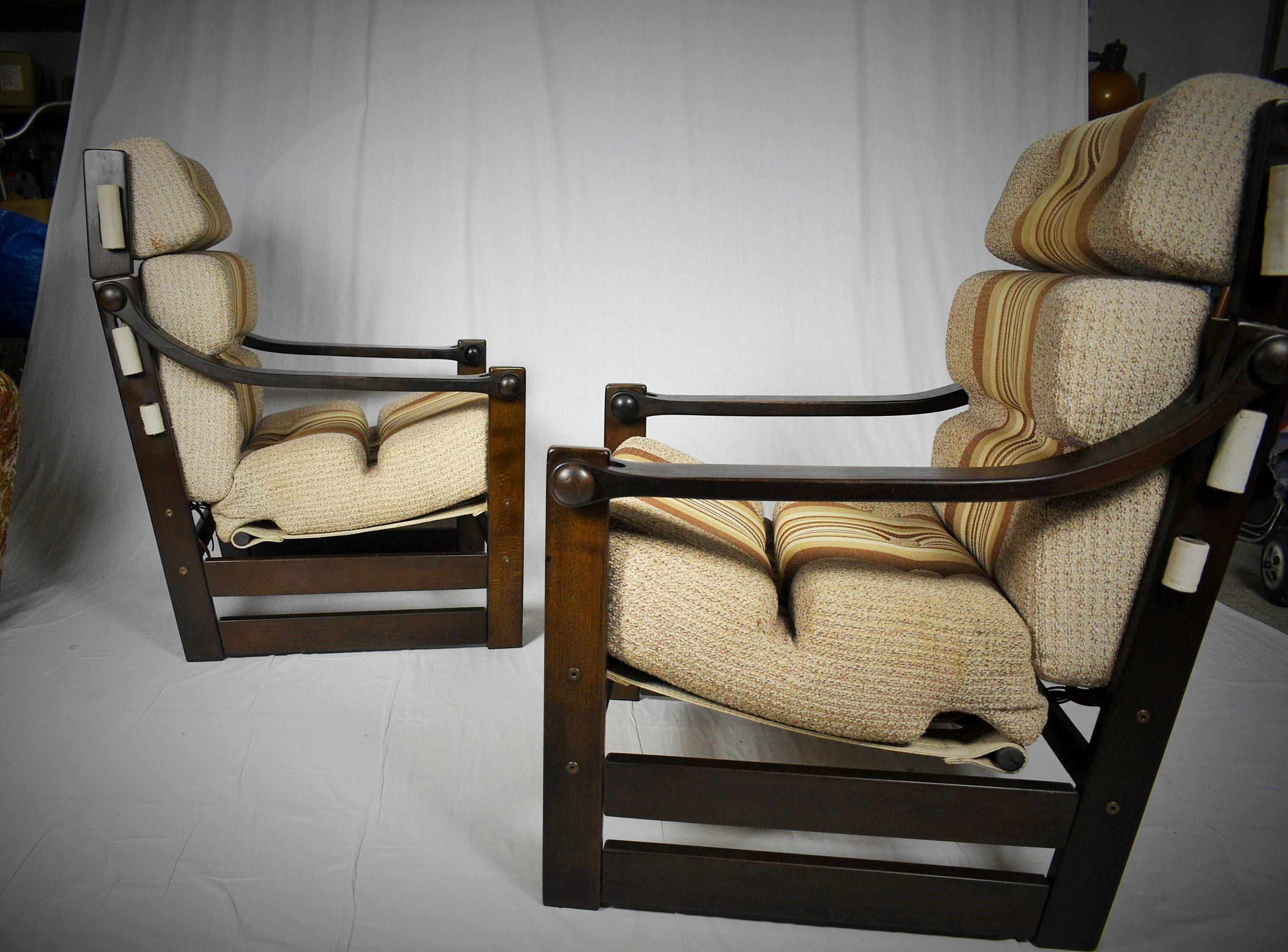 Ein Paar Sessel aus der Mitte des Jahrhunderts, skandinavisch, 1960er Jahre (Skandinavische Moderne) im Angebot