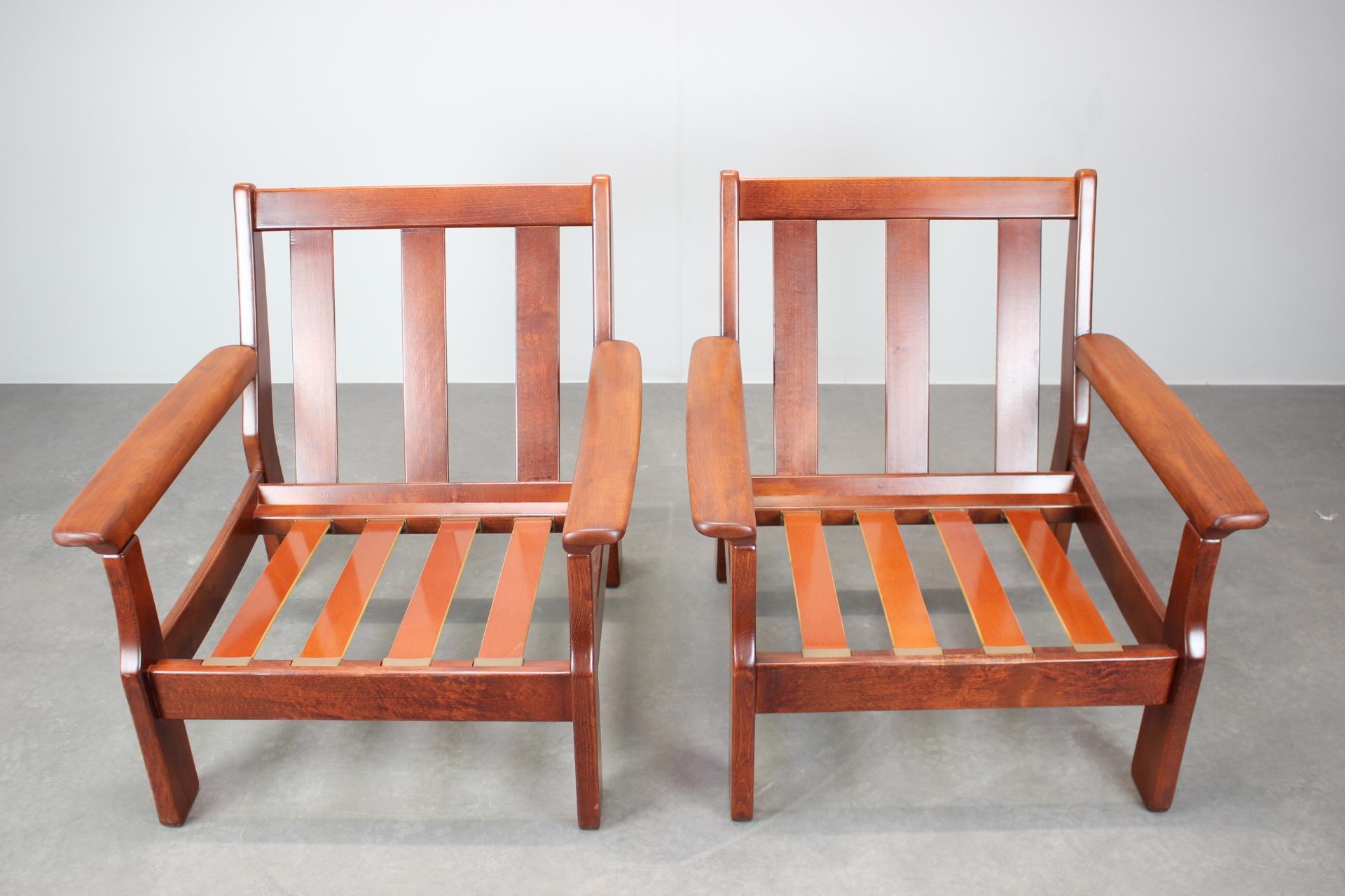 Pareja de sillones de mediados de siglo, escandinavos, años 60 Moderno de mediados de siglo en venta