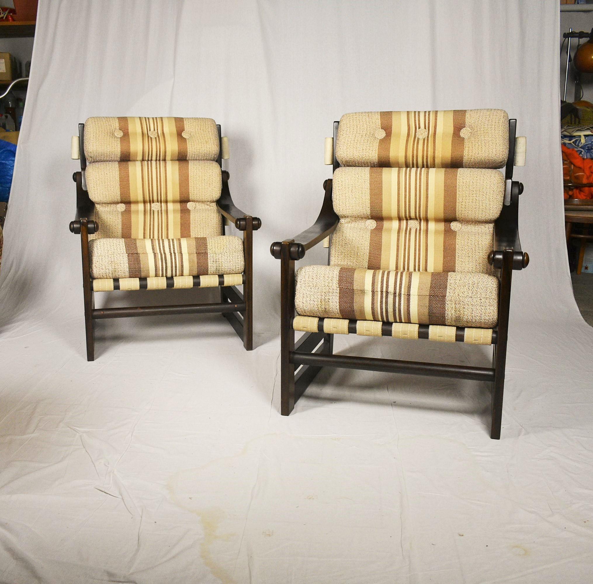 Mid-20th Century Pair of Midcentury Armchairs, Scandinavian, 1960s For Sale