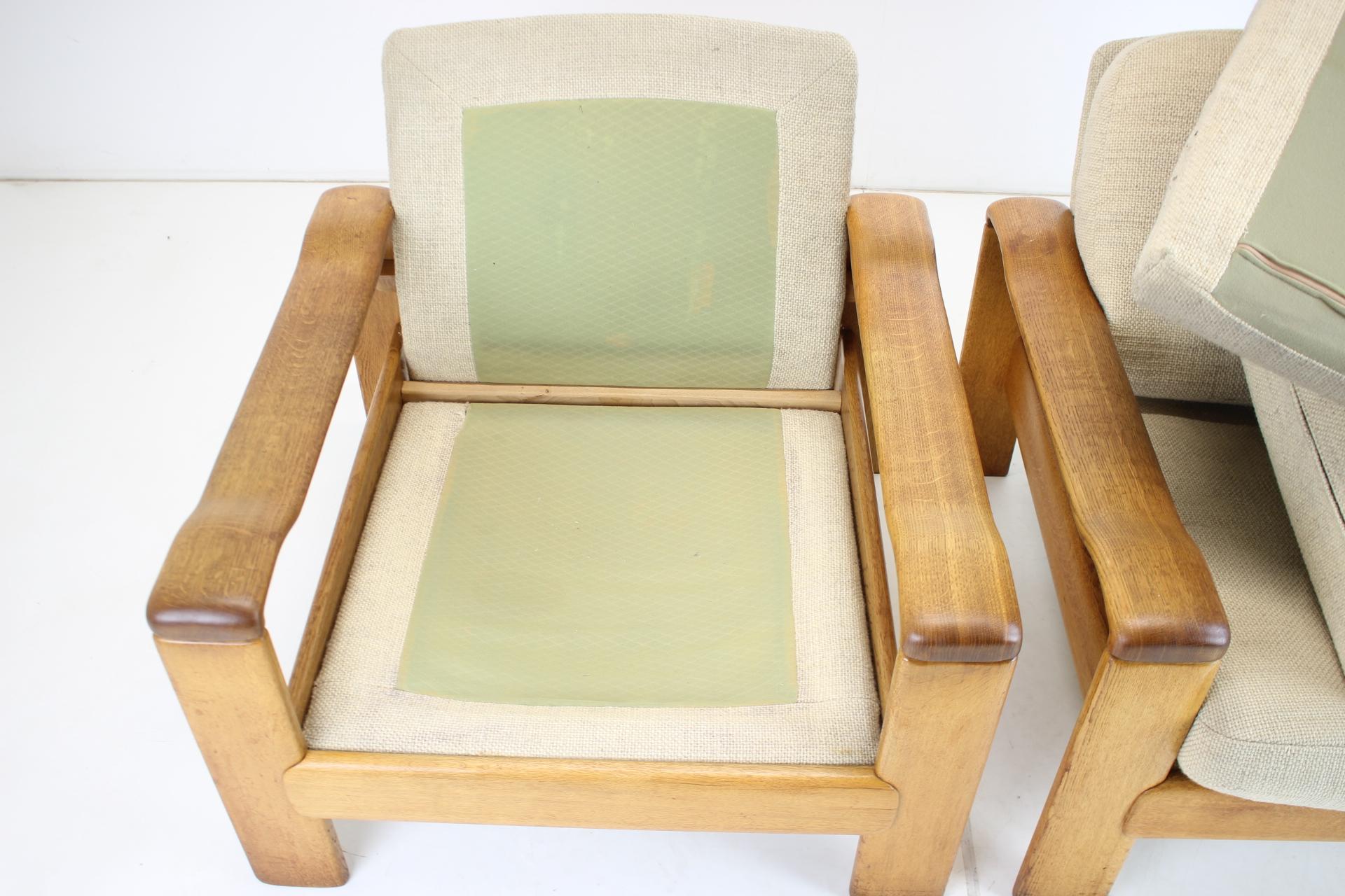 Paar Sessel aus der Mitte des Jahrhunderts, skandinavisch, 1960er Jahre (Holz)