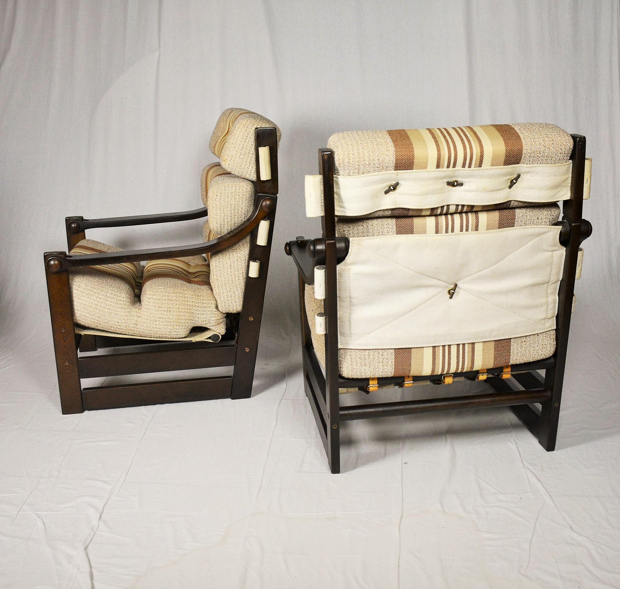 Ein Paar Sessel aus der Mitte des Jahrhunderts, skandinavisch, 1960er Jahre im Angebot 1