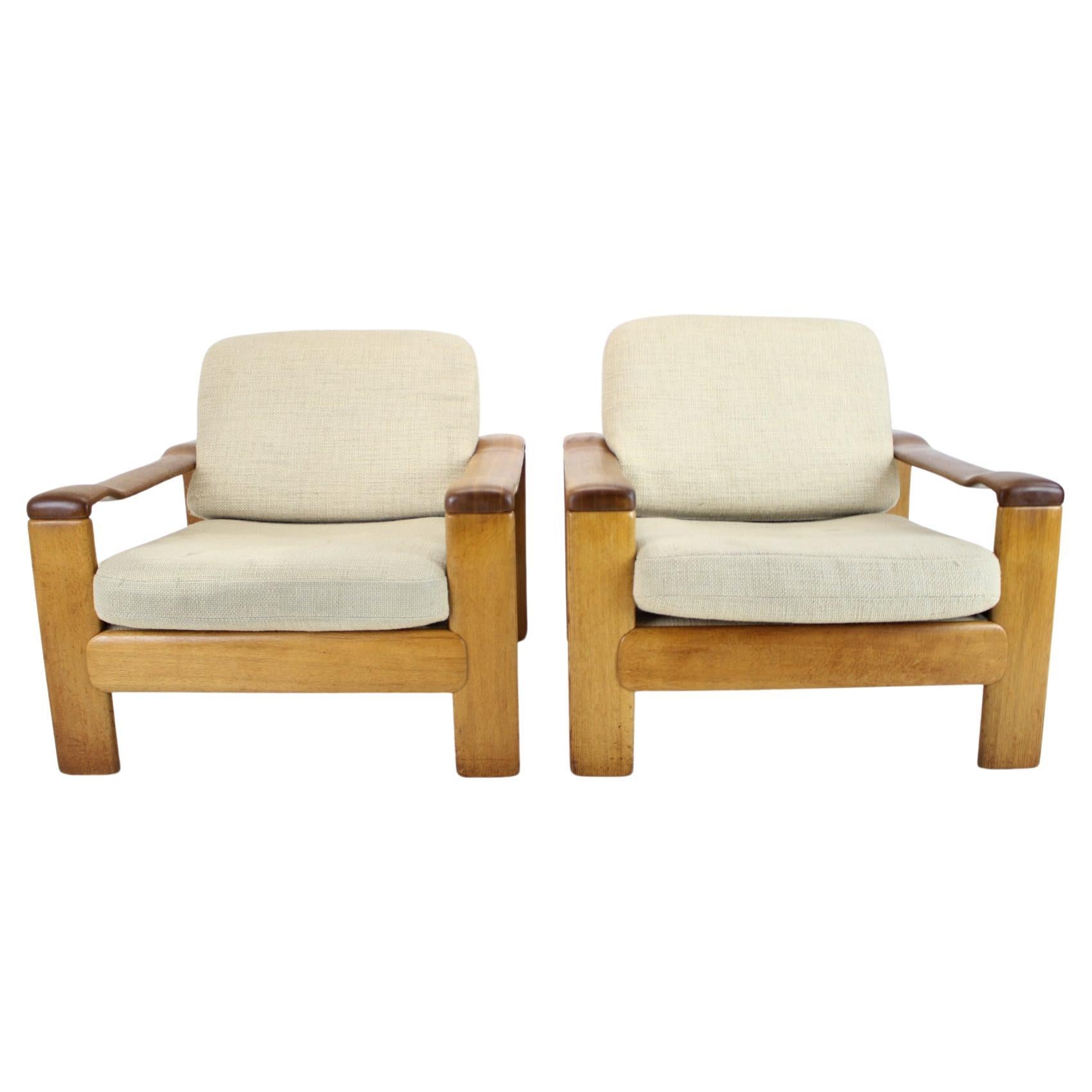 Pair of Midcentury Armchairs, Scandinavian, 1960s For Sale