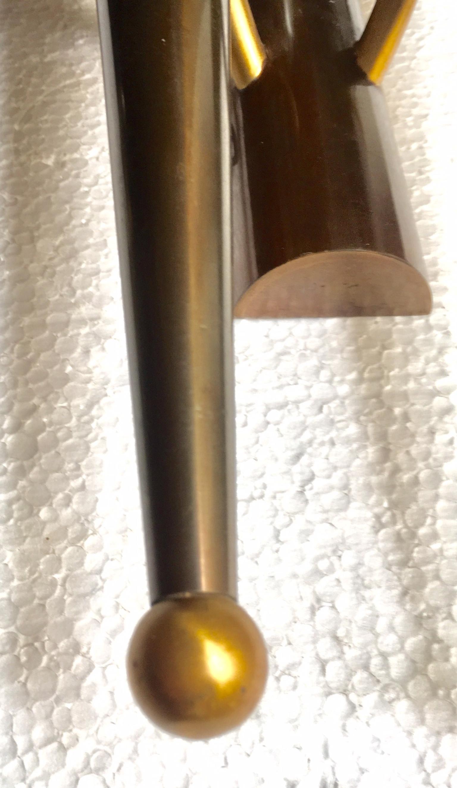 Pair of Midcentury Art Deco Style Double Torchère Wall Sconces im Zustand „Gut“ in Madrid, ES