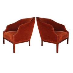 Pair of Midcentury Bankers Lounge Chairs by Ward Bennett
