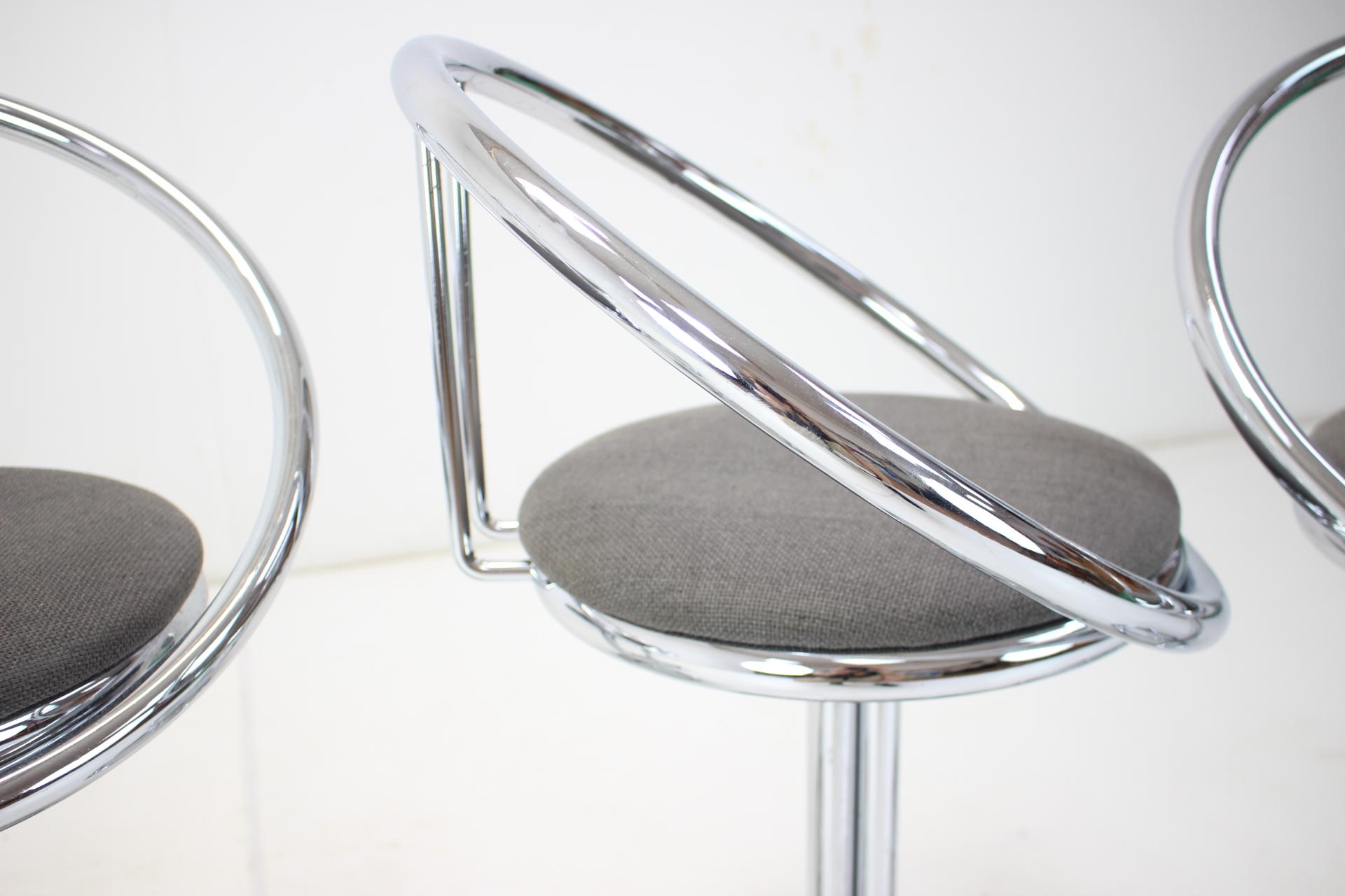 Pair of Midcentury Bar Stools, Italy 1970s For Sale 5