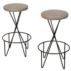 Pair of Mid Century Barstools by Paul Tuttle